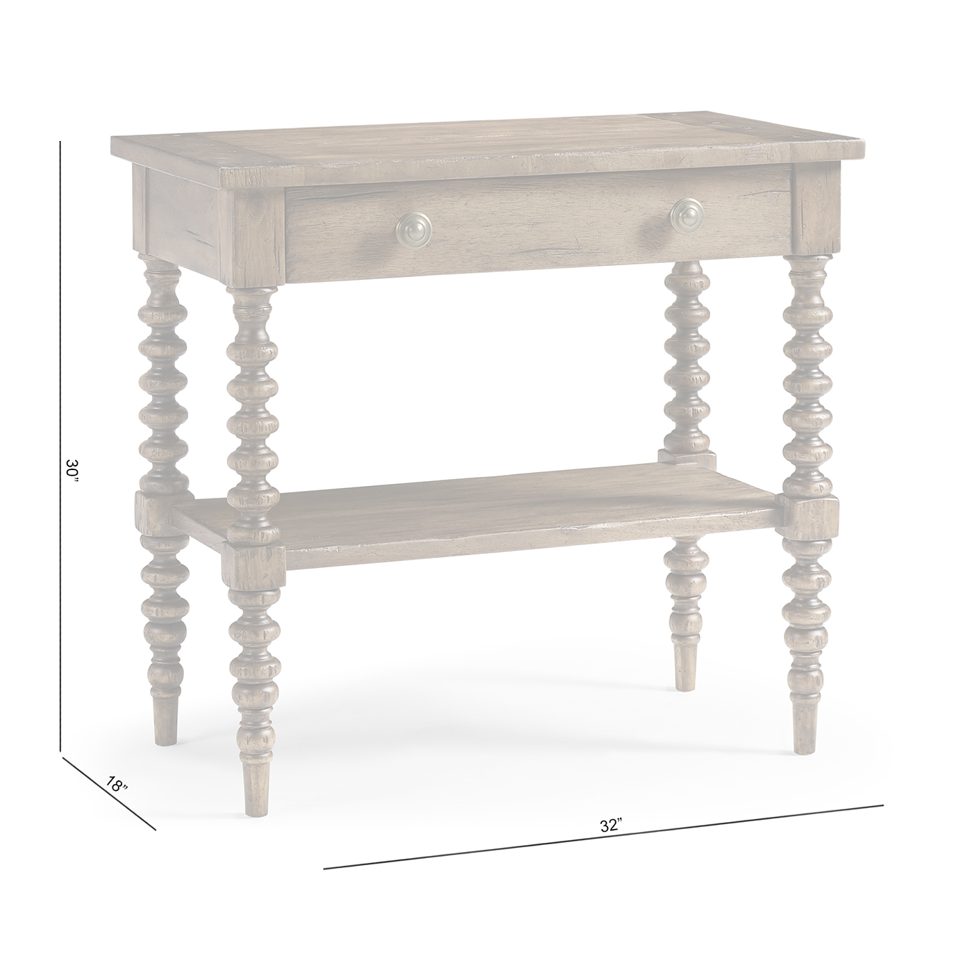 Tamarisk Open Nightstand