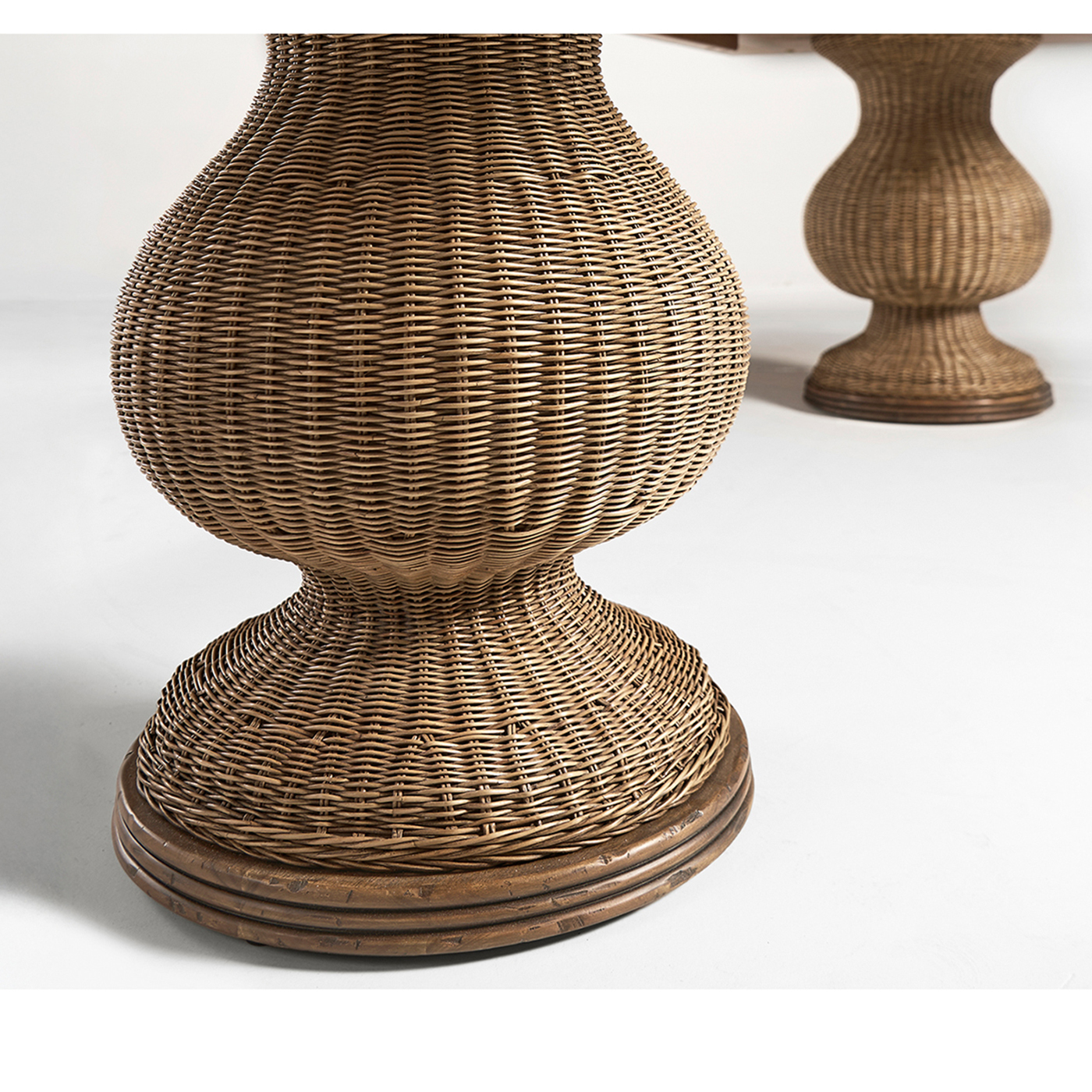 Palm Court Rattan Dining Table 120"