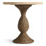Palm Court Round Travertine Accent Table