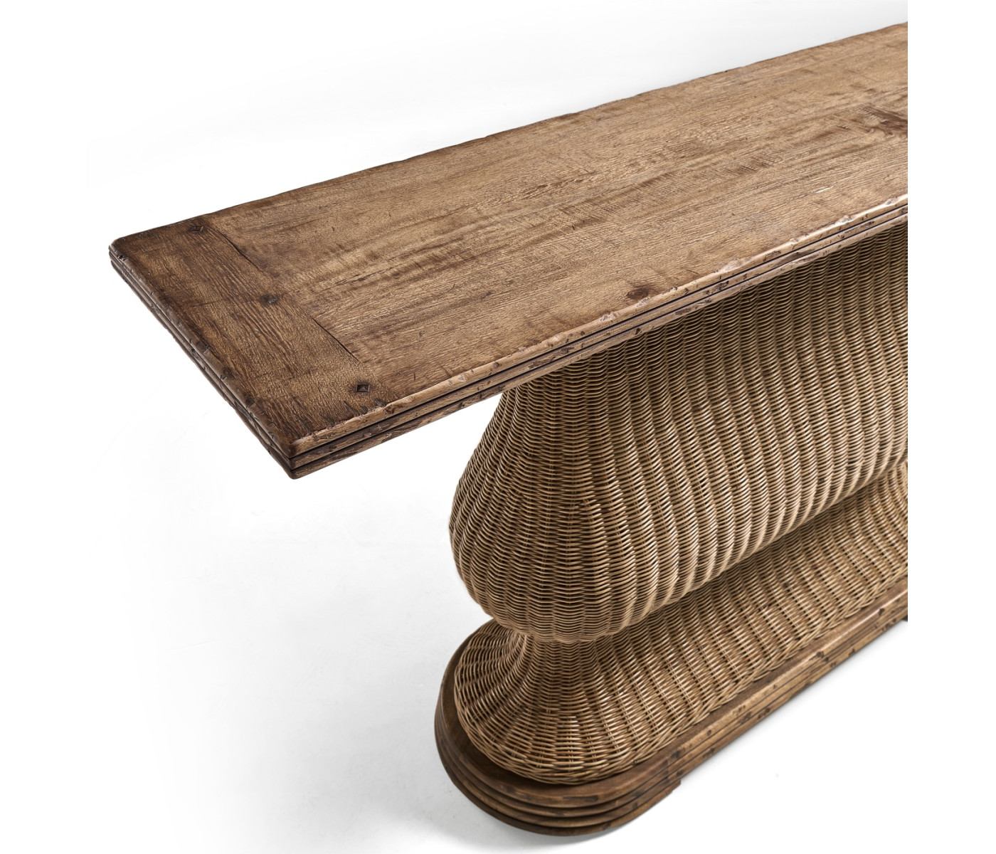 Palm Court Rattan Console Table