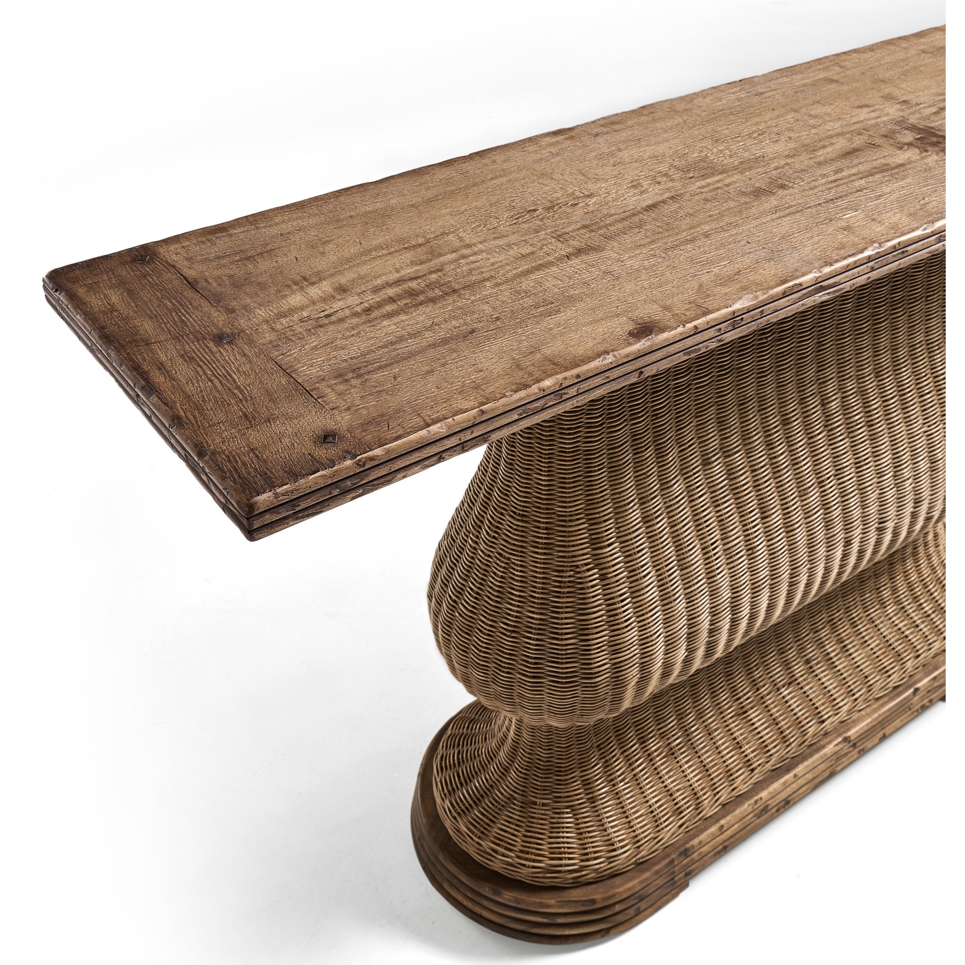 Palm Court Rattan Console Table