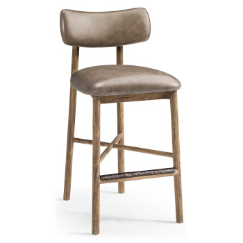 Stone Ridge Leather Bar Stool