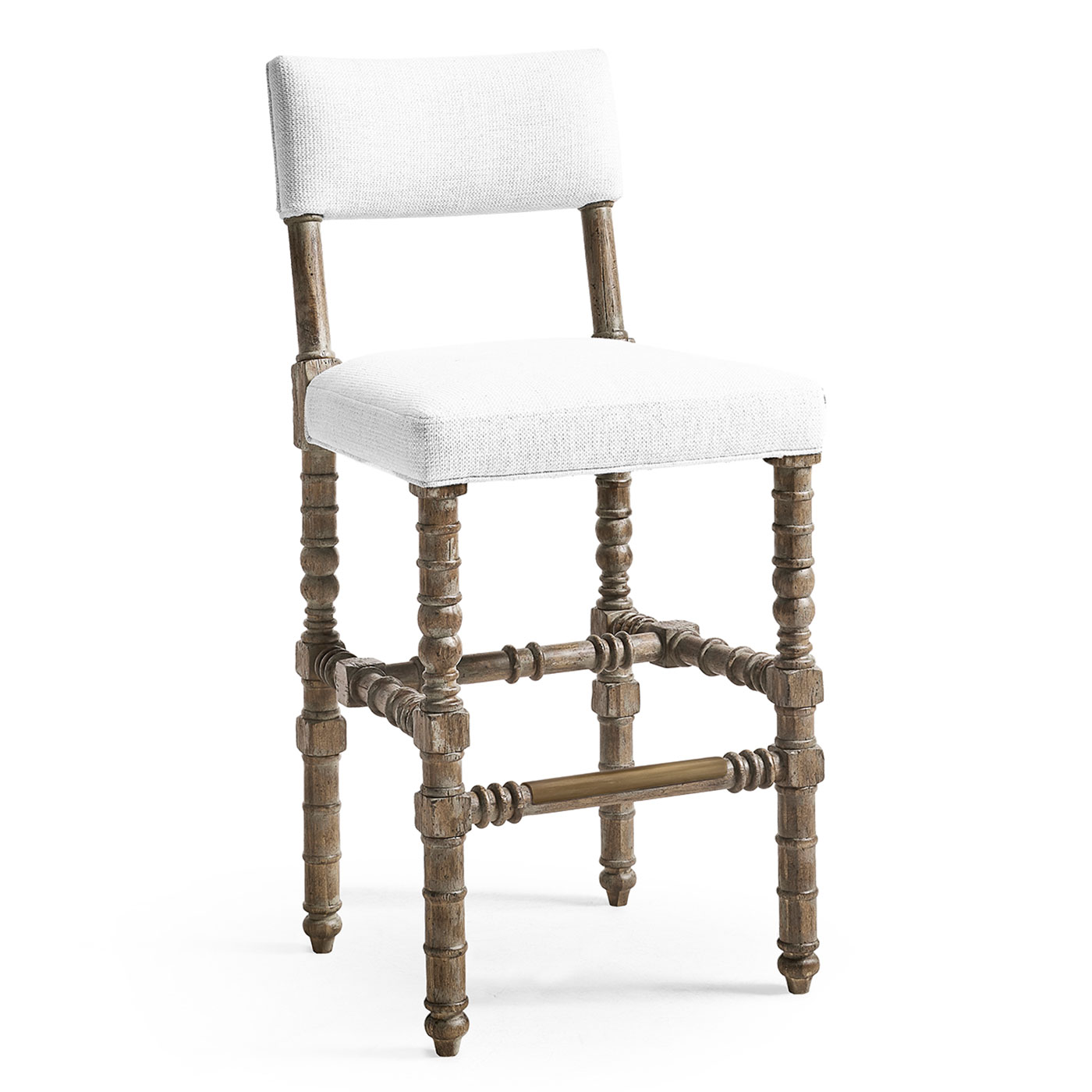 Caldera Light Upholstered Armless Bar Stool
