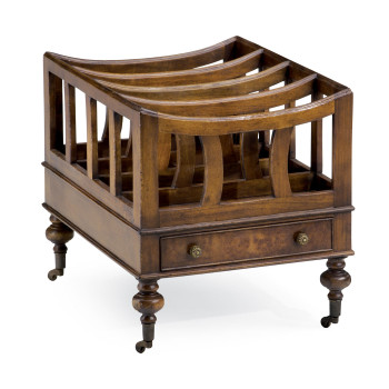 Walnut Canterbury with One Drawer