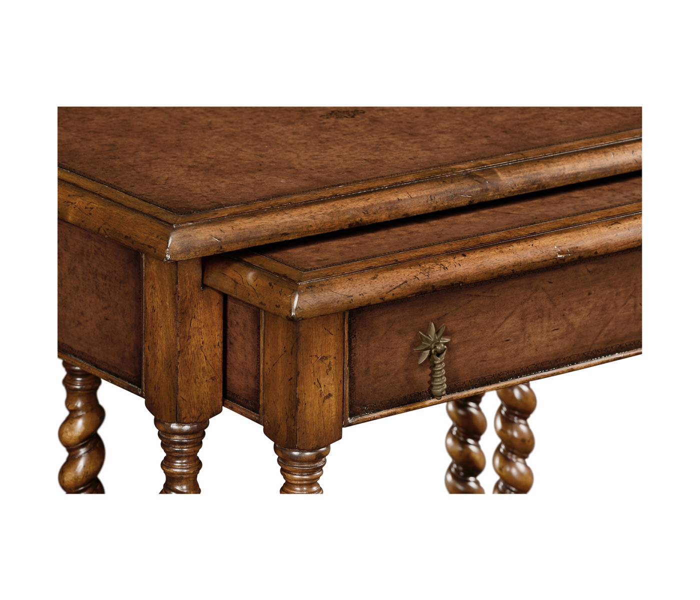 Pair of Nesting Walnut Tables