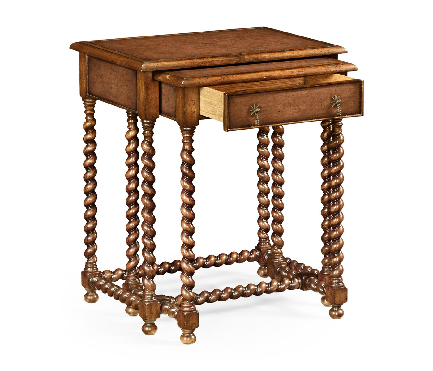 Pair of Nesting Walnut Tables