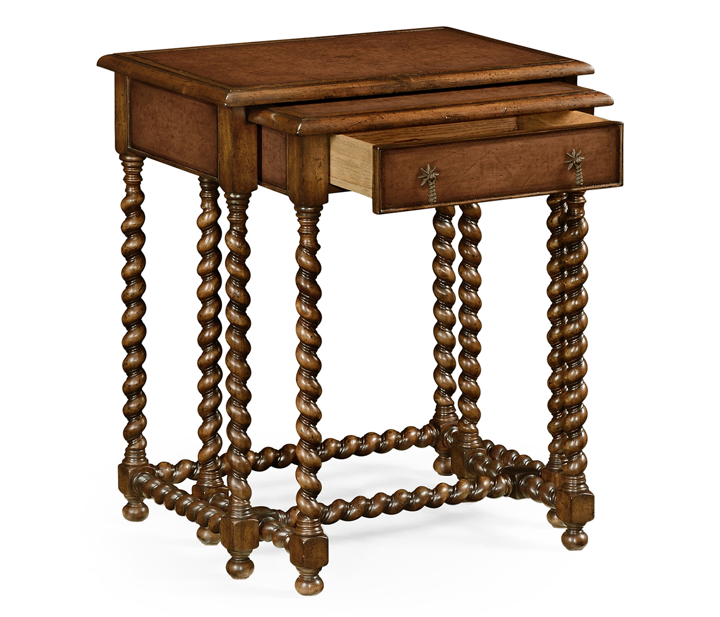 Pair of Nesting Walnut Tables