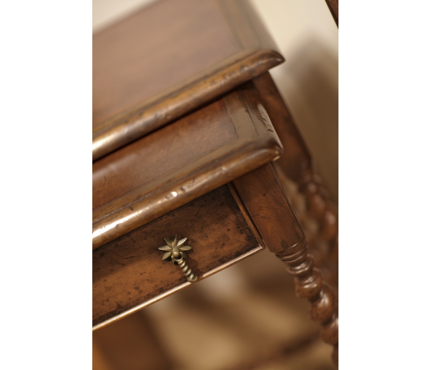 Pair of Nesting Walnut Tables
