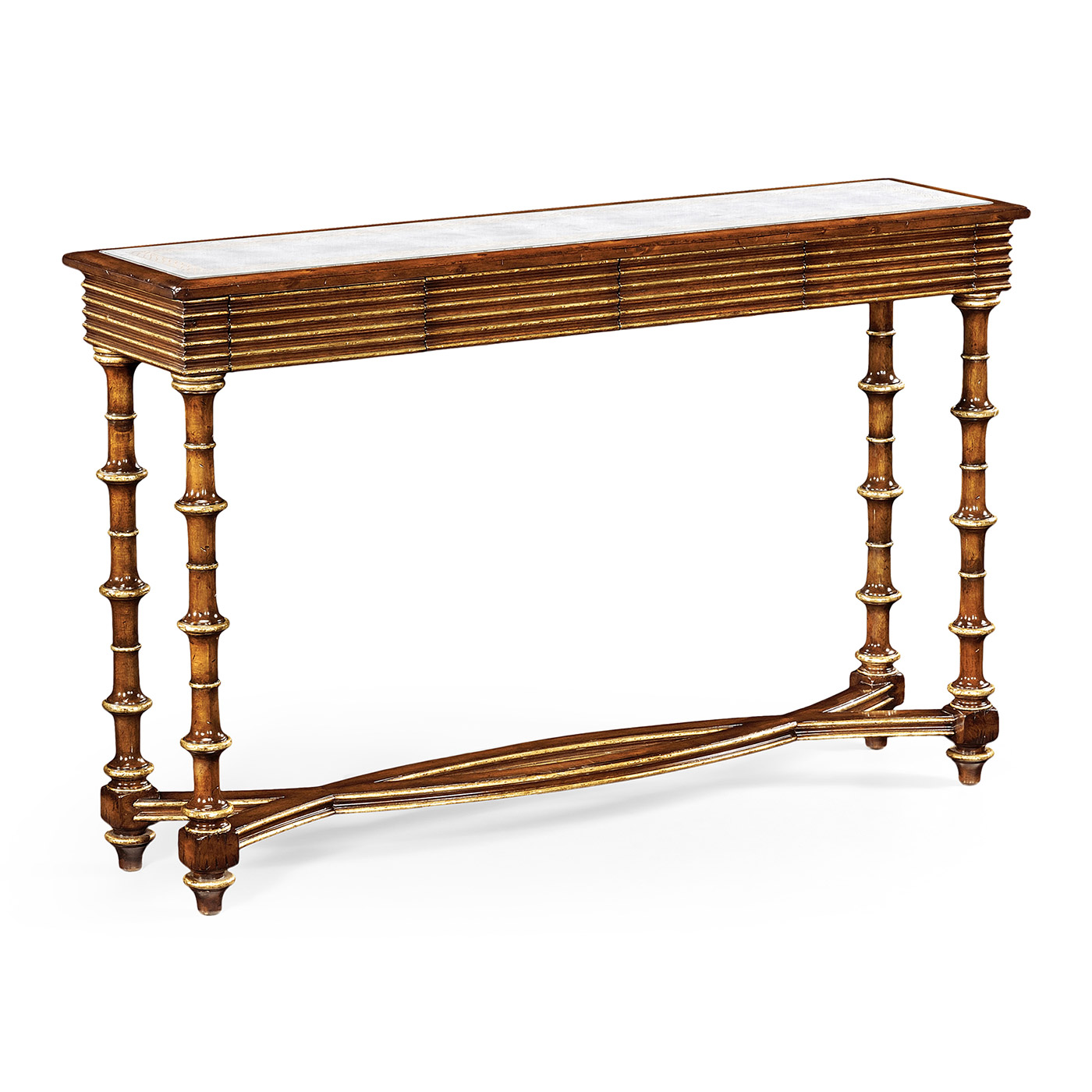 Églomisé & walnut console