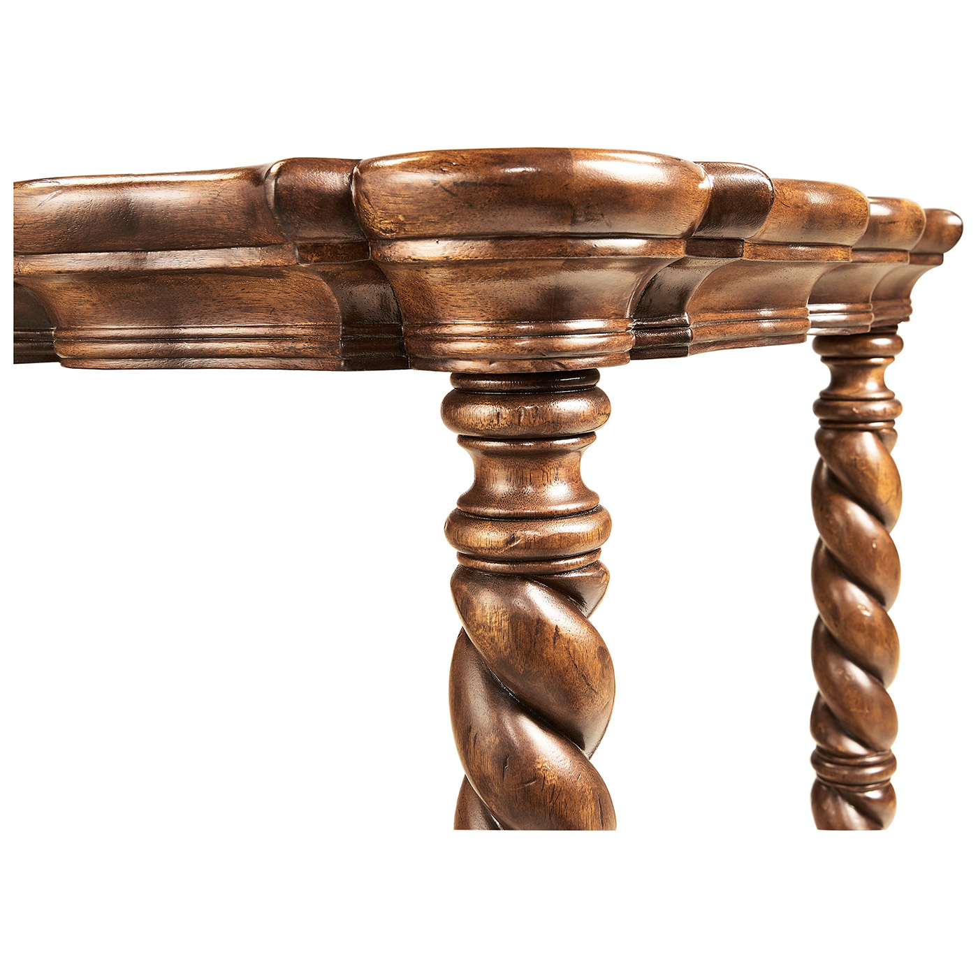 Serpentine corner table