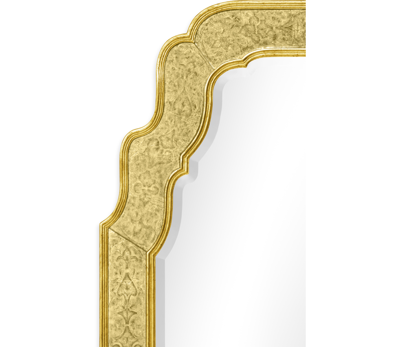 William & Mary Style Églomisé Framed & Gilded Mirror