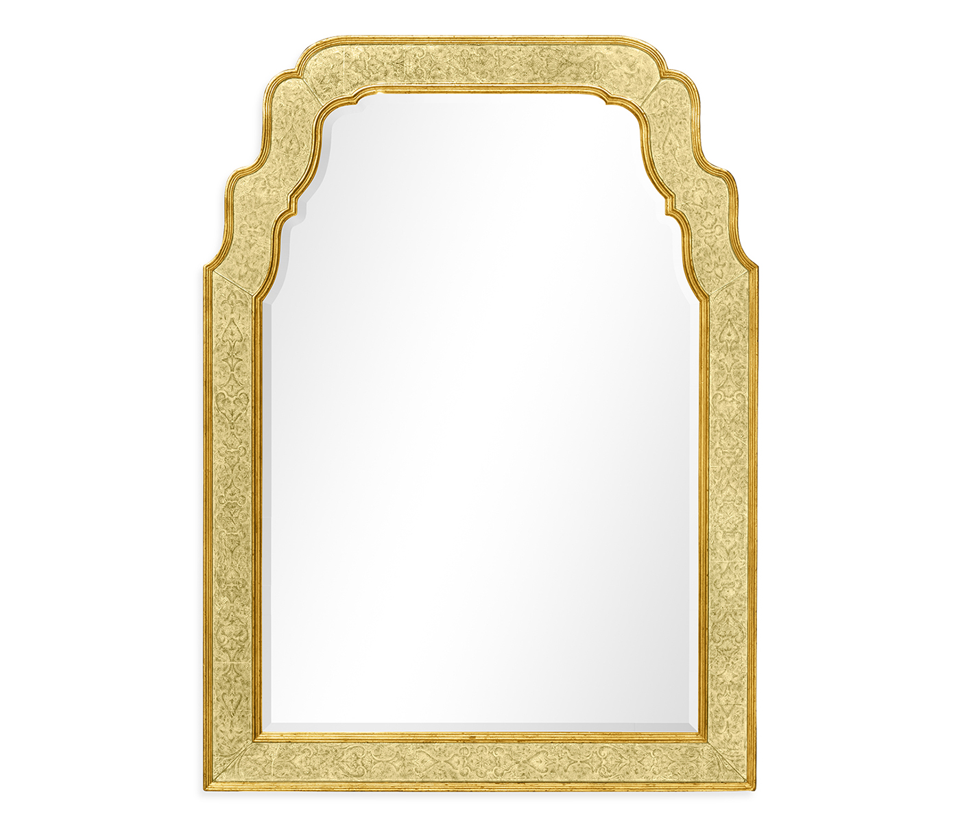 William & Mary Style Églomisé Framed & Gilded Mirror