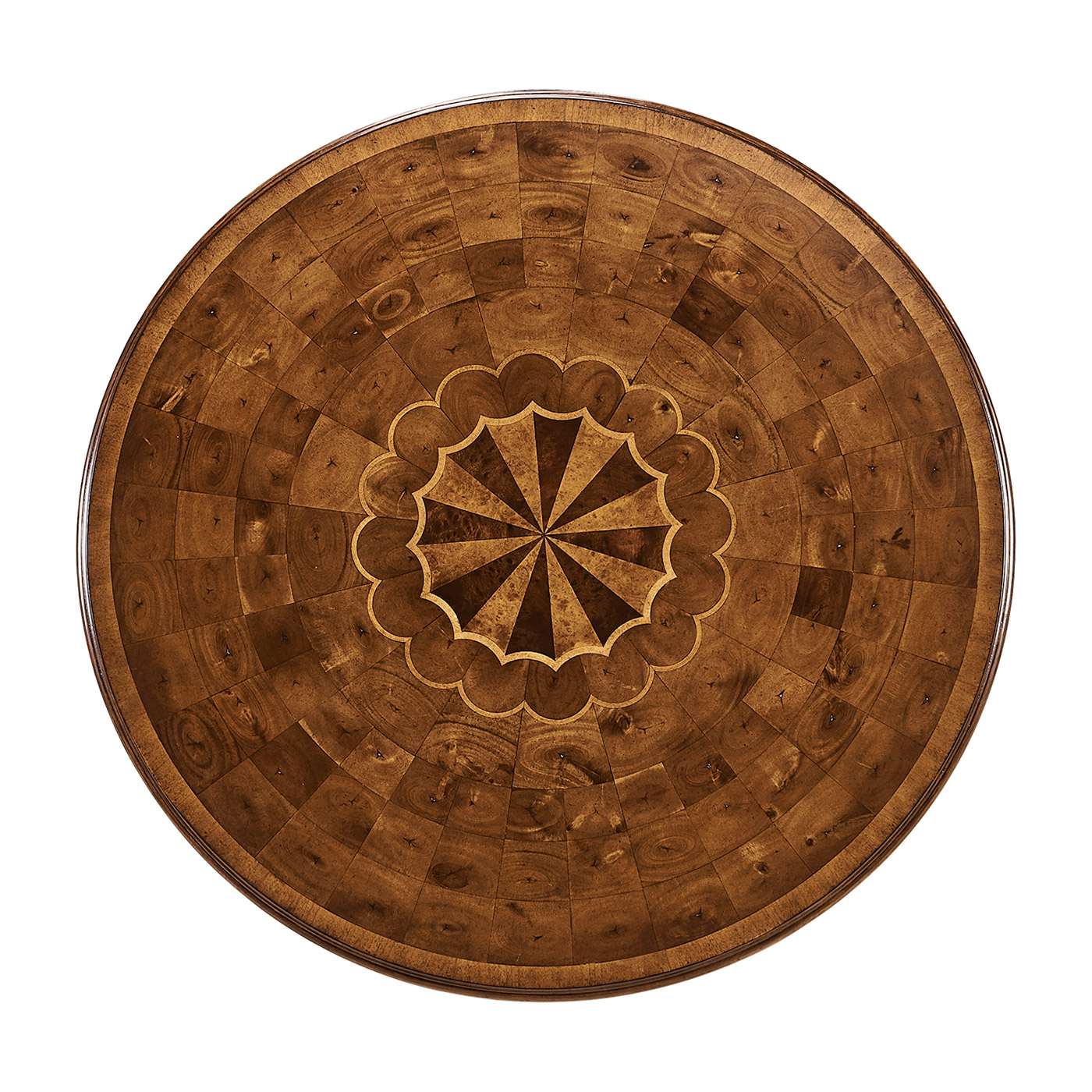 Oyster Round Table on Brass Base