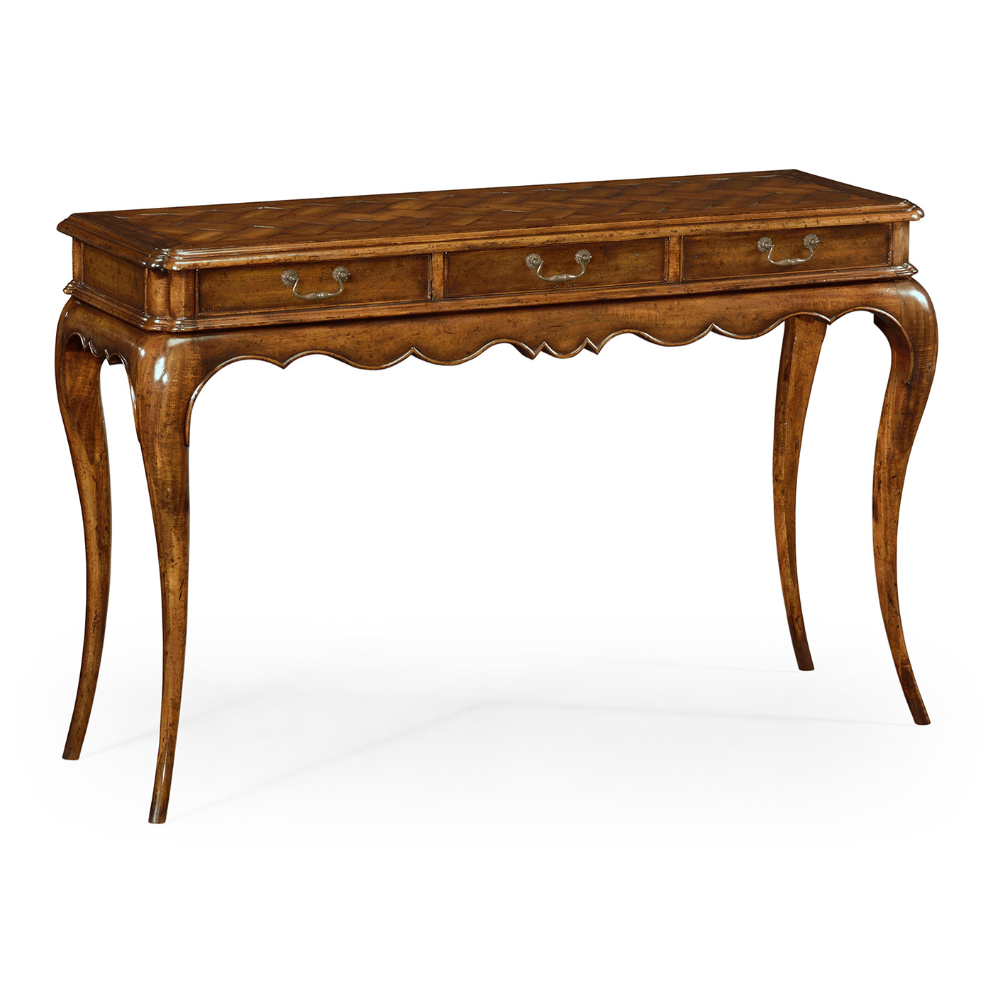 French style walnut console