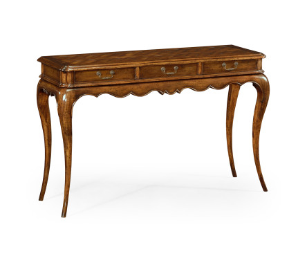 French style walnut console