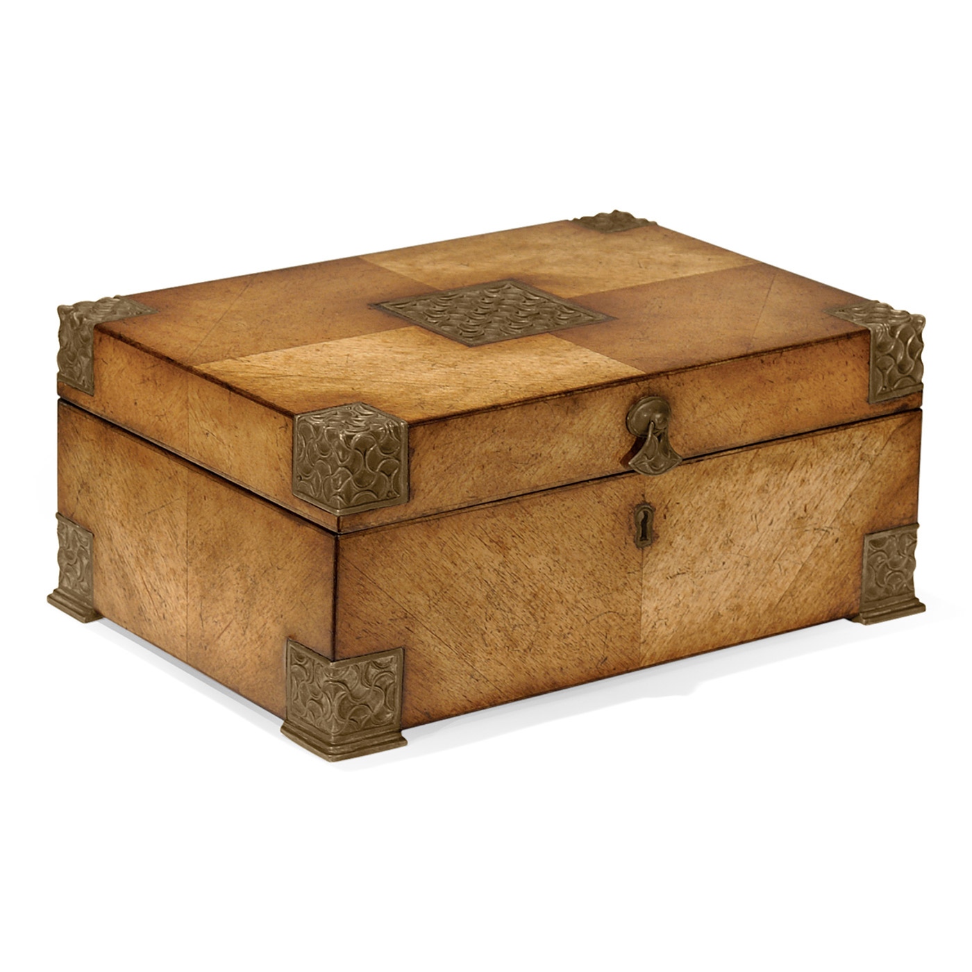 Lockable Deeds Style Box (Satinwood)