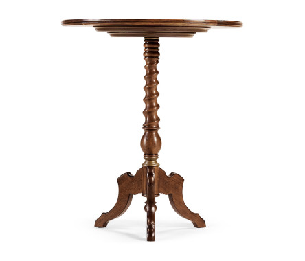 Églomisé & Walnut Round Wine Table