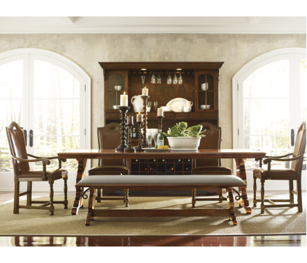 Short Twisted Walnut Floor Standing Candlestick