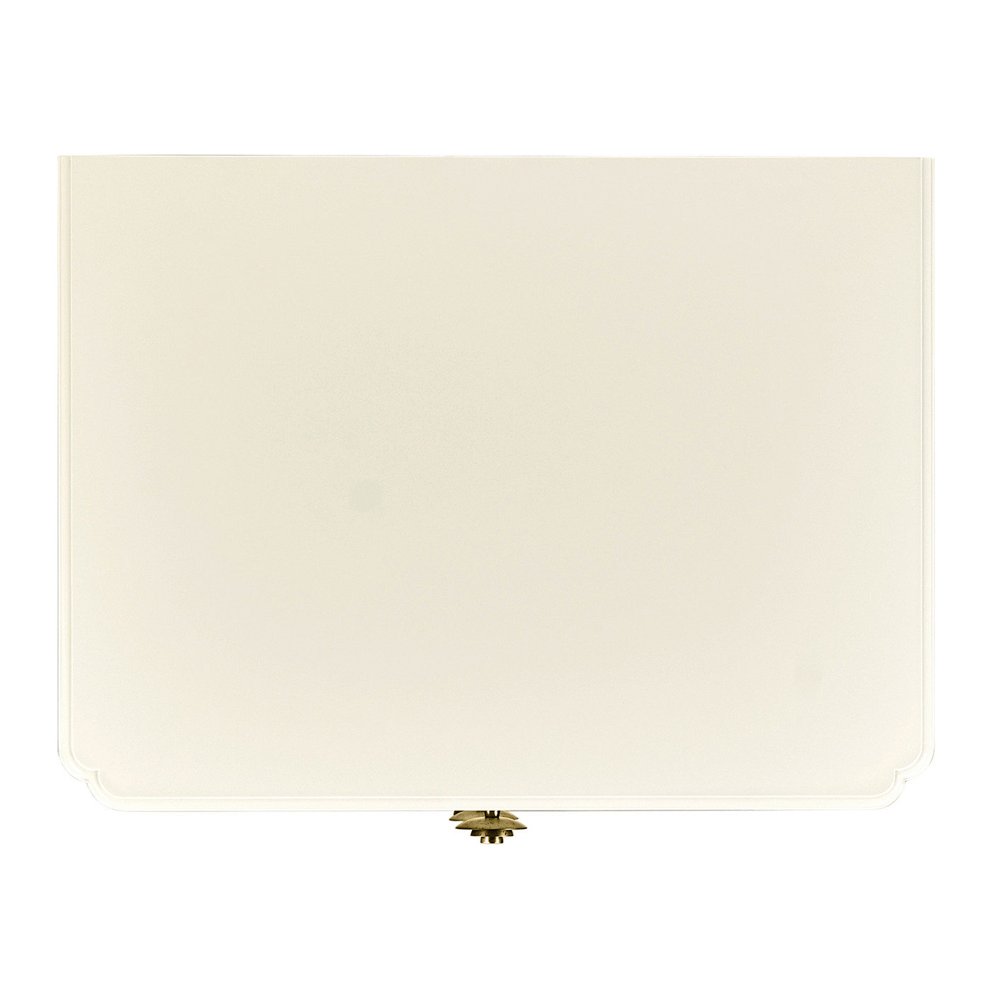 Ivory & Crackle Ceramic Lacquered Chest of Four Drawers