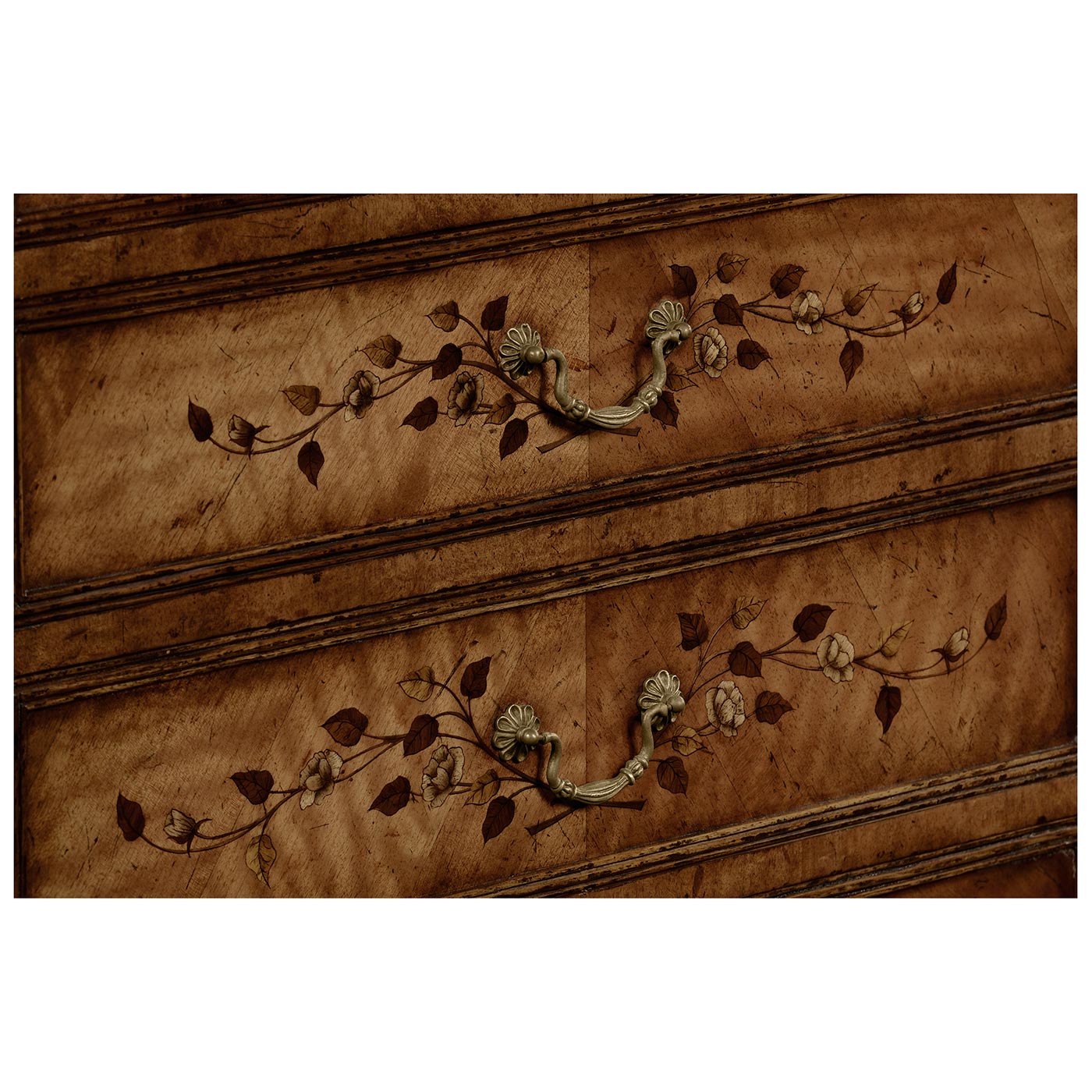 Art nouveau marquetry vanity unit (Satinwood)