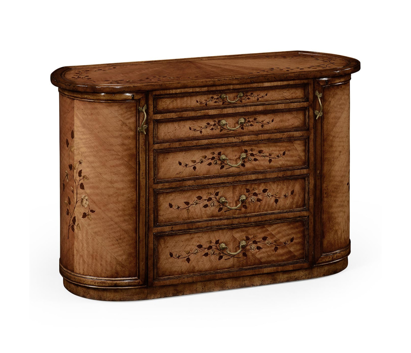 Art nouveau marquetry vanity unit (Satinwood)