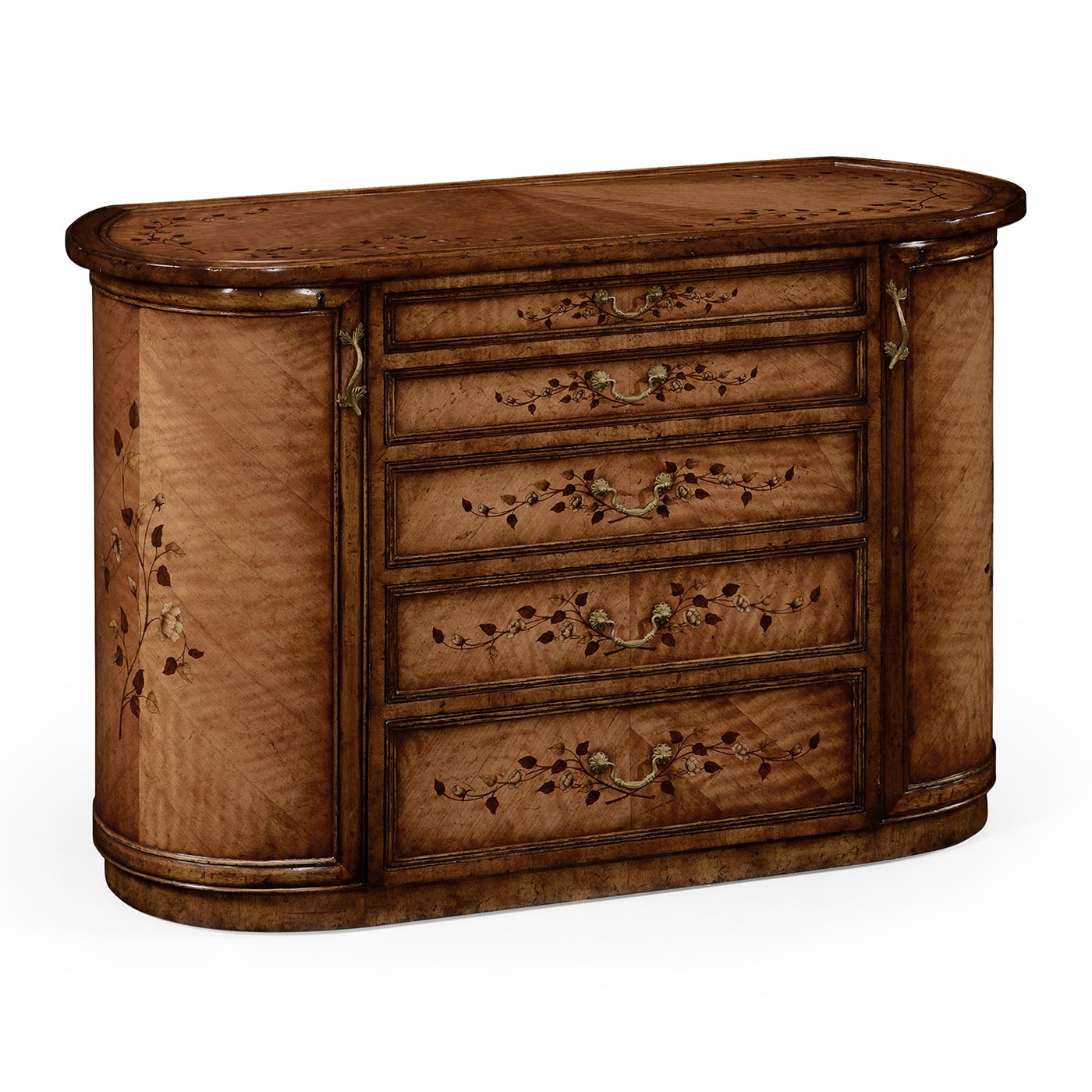 Art nouveau marquetry vanity unit (Satinwood)