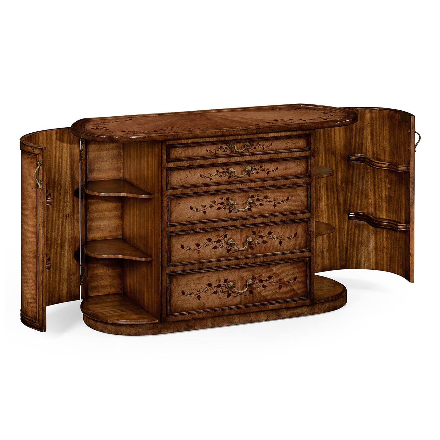 Art nouveau marquetry vanity unit (Satinwood)