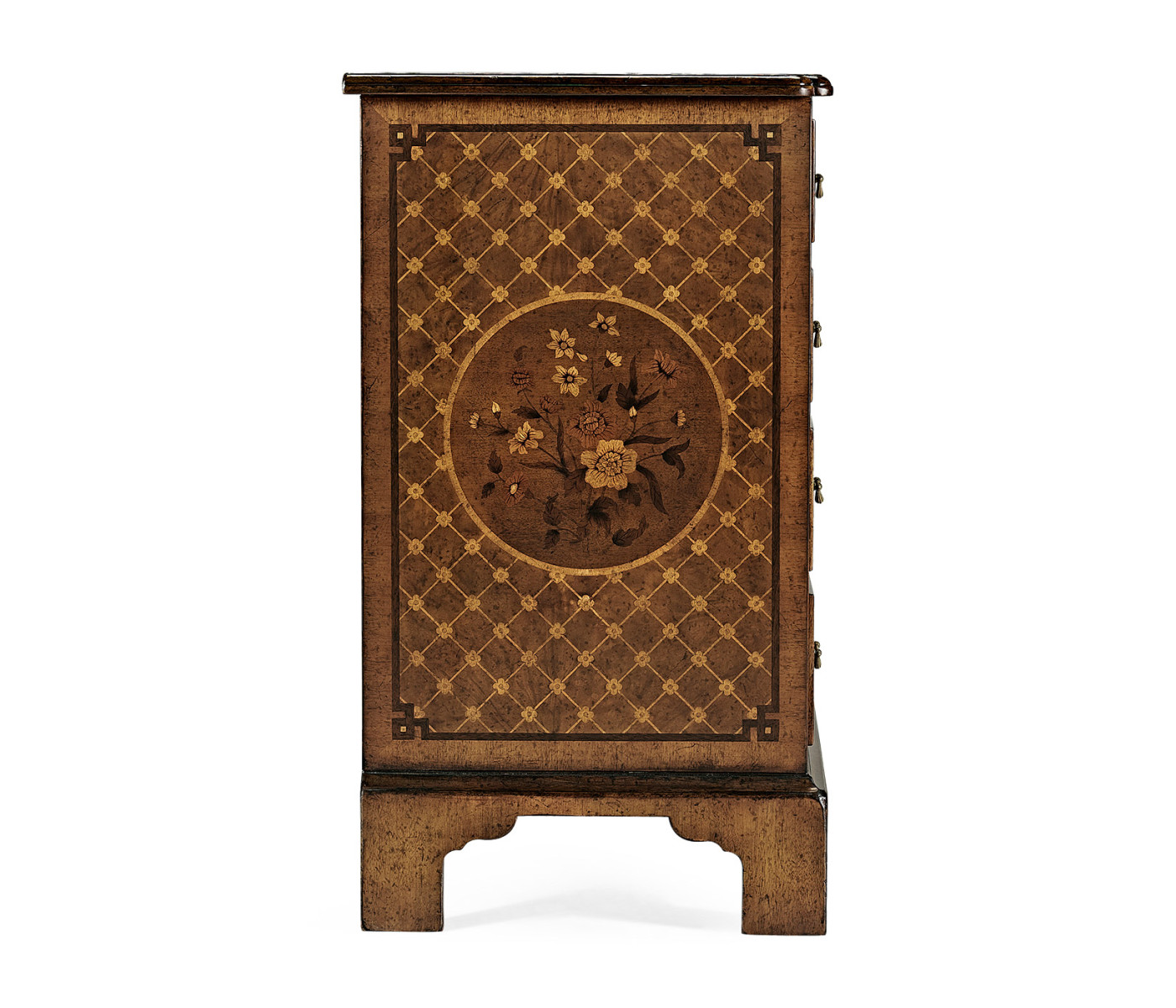 Windsor Floral Marquetry & Parquetry Small Chest of Drawers
