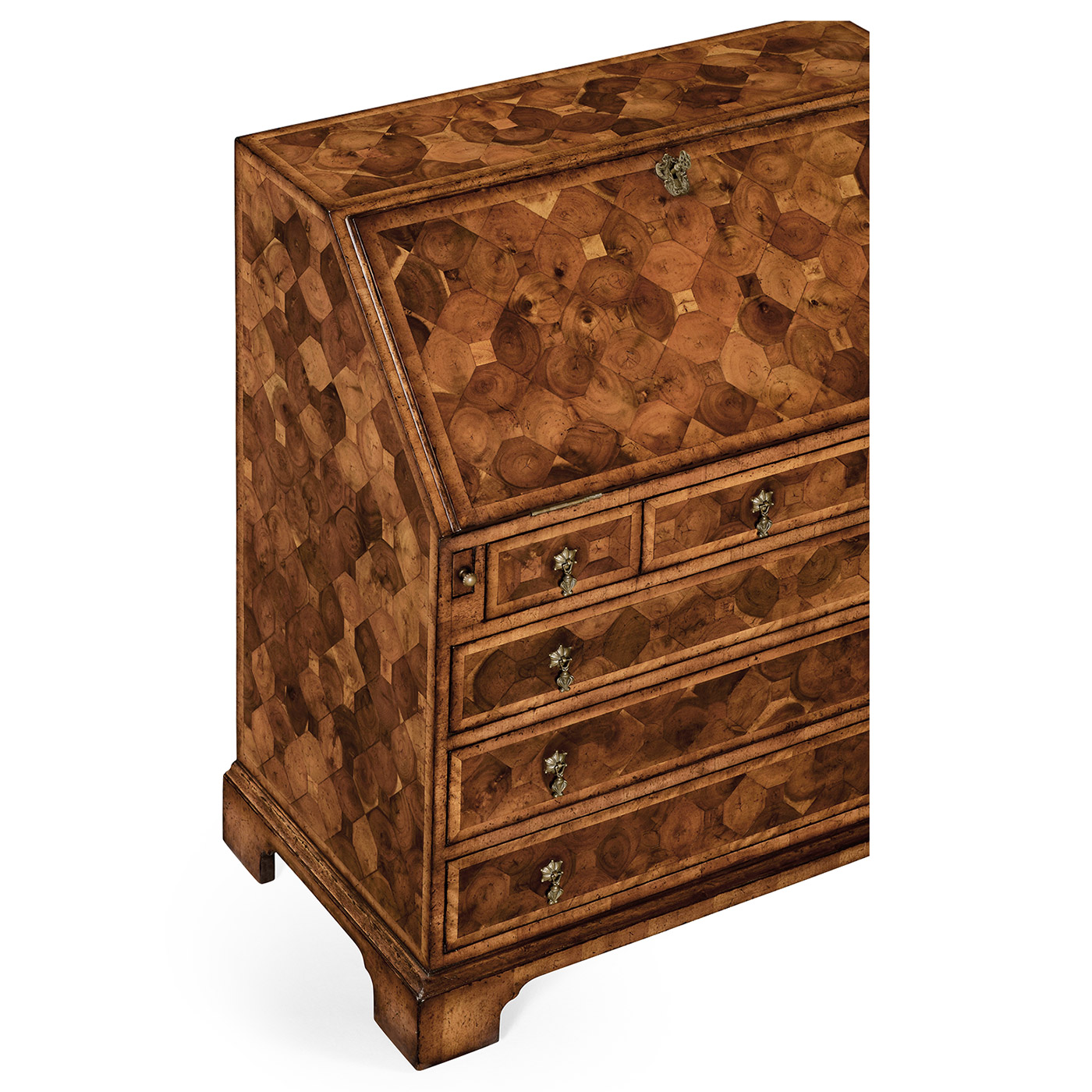 William & Mary Walnut & Oyster Bureau