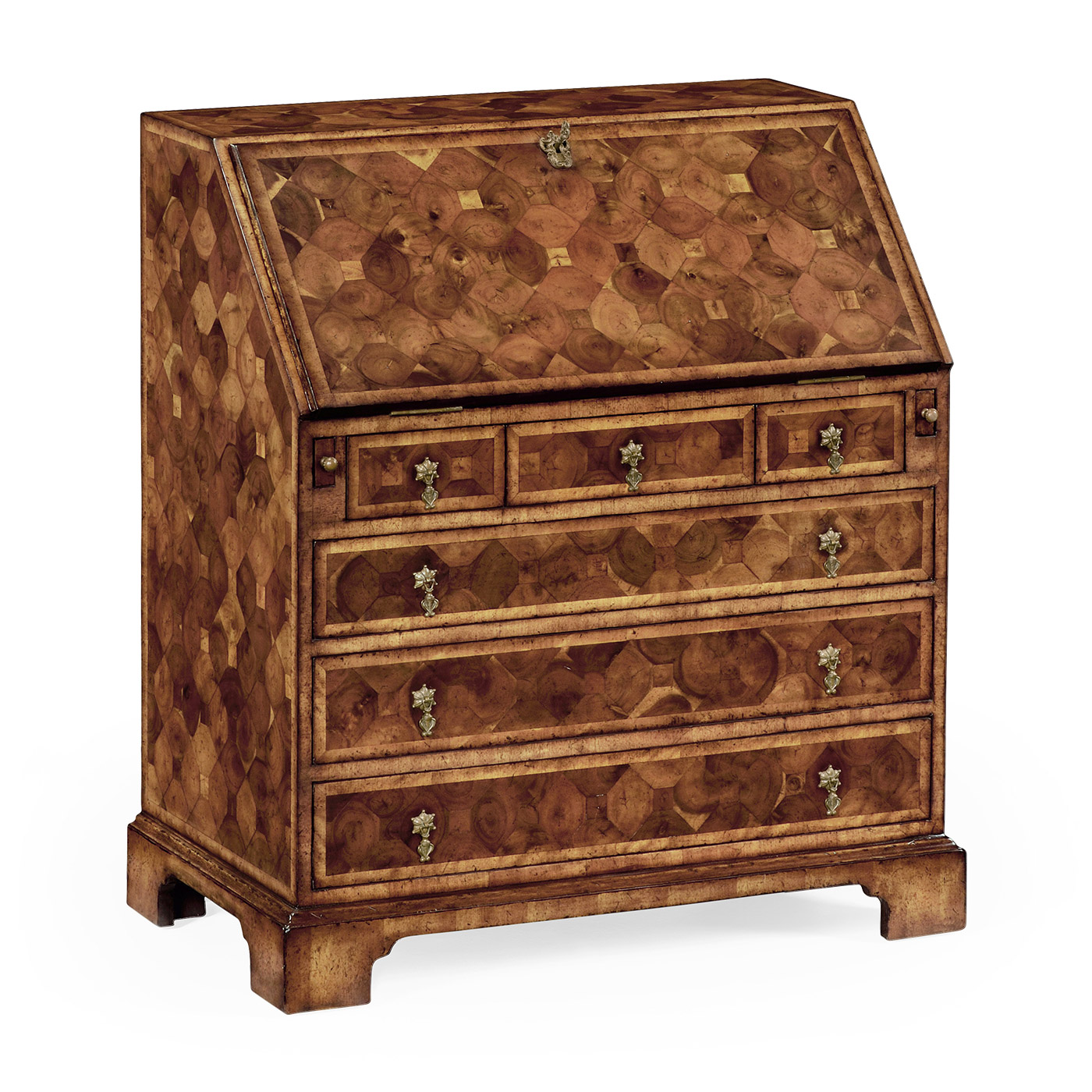 William & Mary Walnut & Oyster Bureau