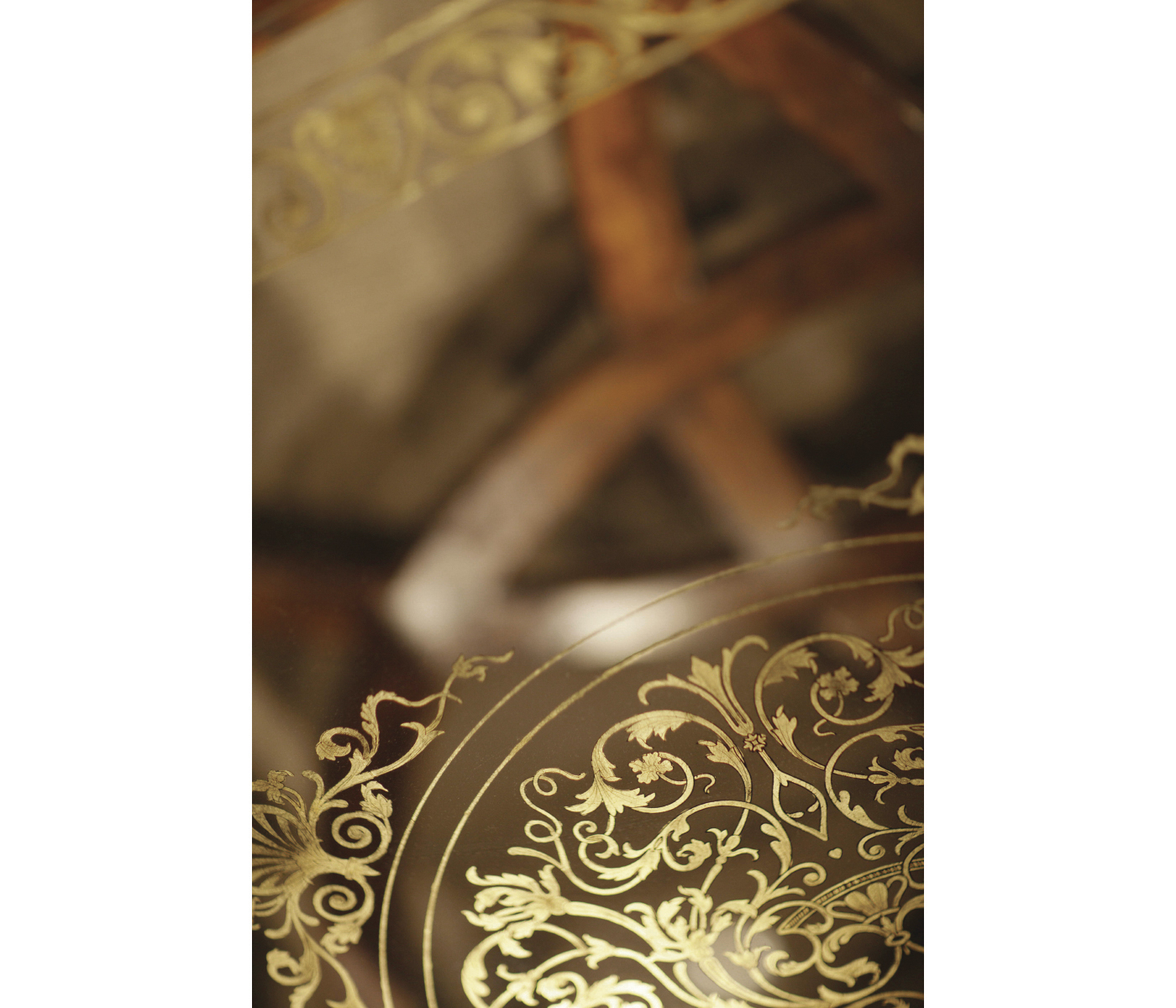 Square Oyster & Églomisé Coffee Table (52