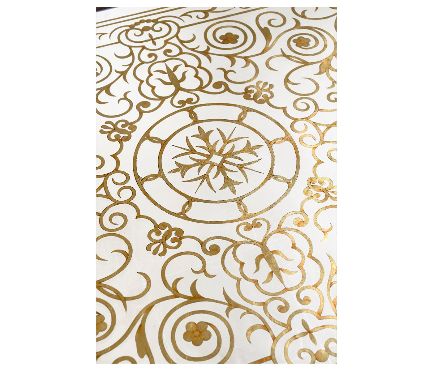 Églomisé library table