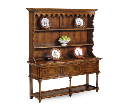 Country Walnut Open Welsh Dresser