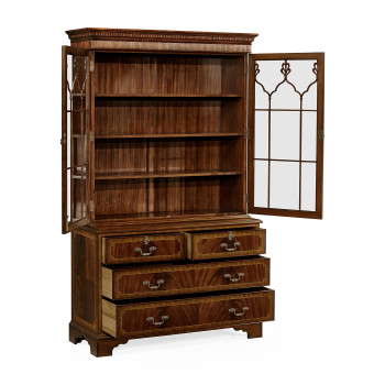 Late Regency Mahogany Glazed Display Cabinet