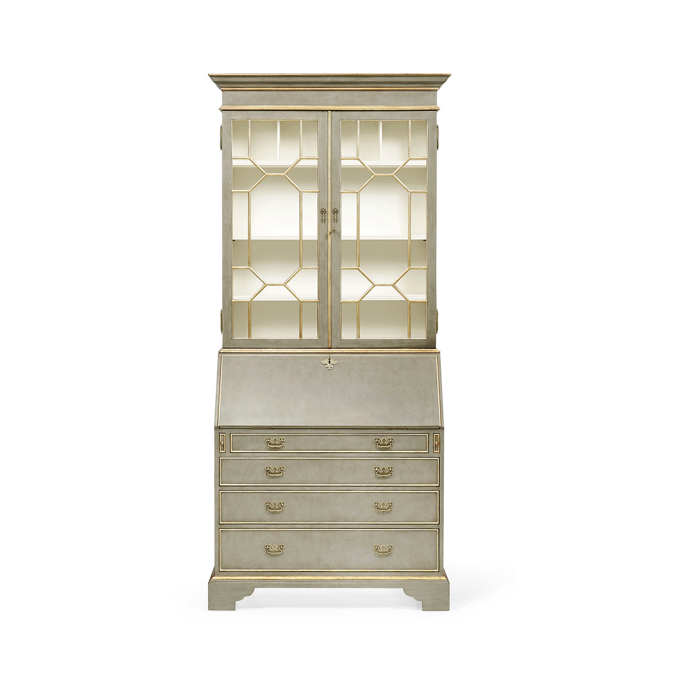 Buckingham Georgian Grey & Gilded Secretary