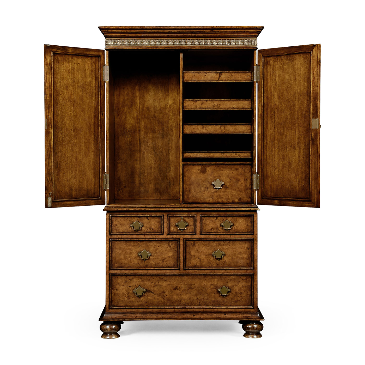 Walnut gentleman's wardrobe