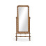 Satinwood & Painted Cheval Mirror (Full Length)