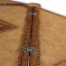Walnut Leather Games Table with Geometric Inlays