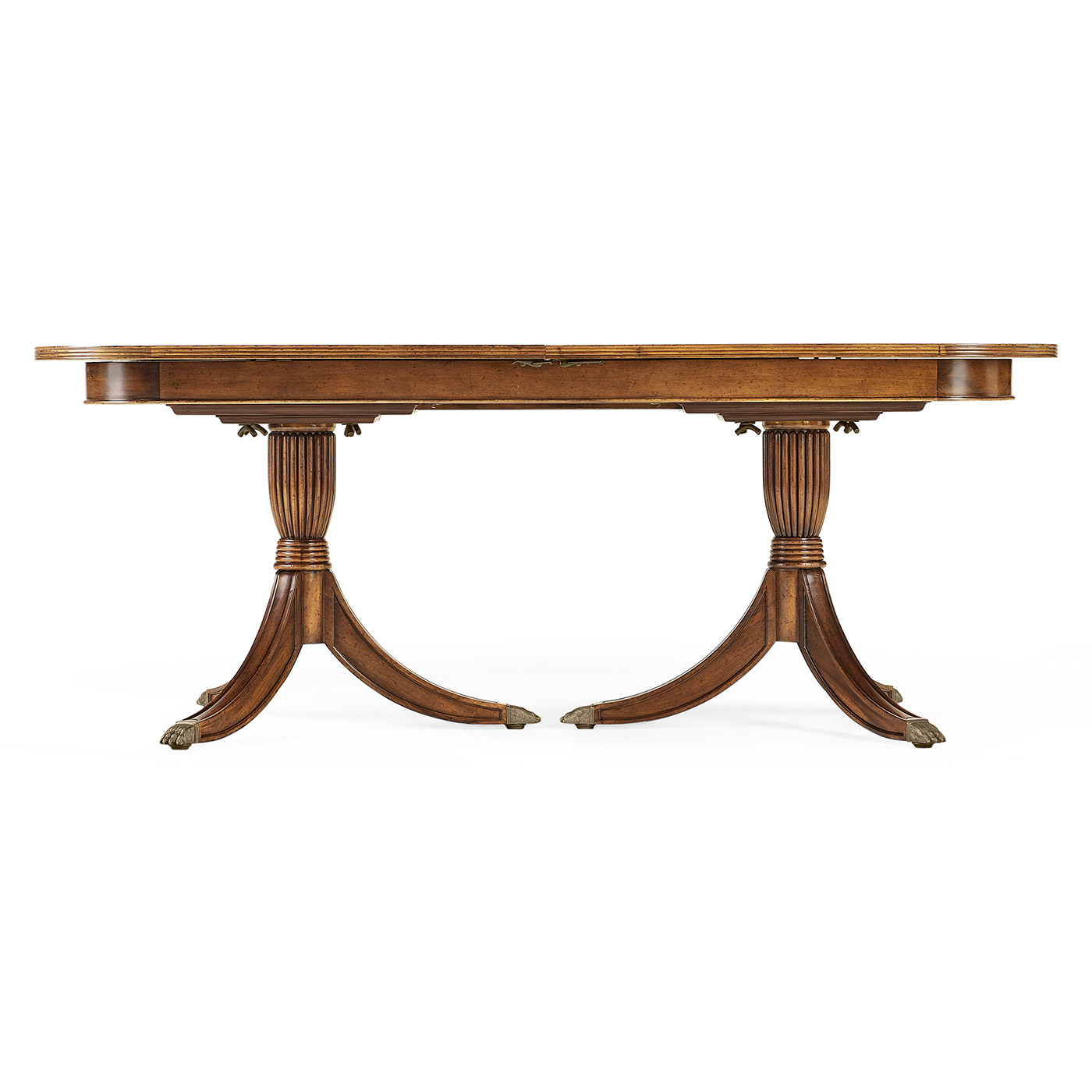 Regency Crotch Walnut Extending Dining Table 76