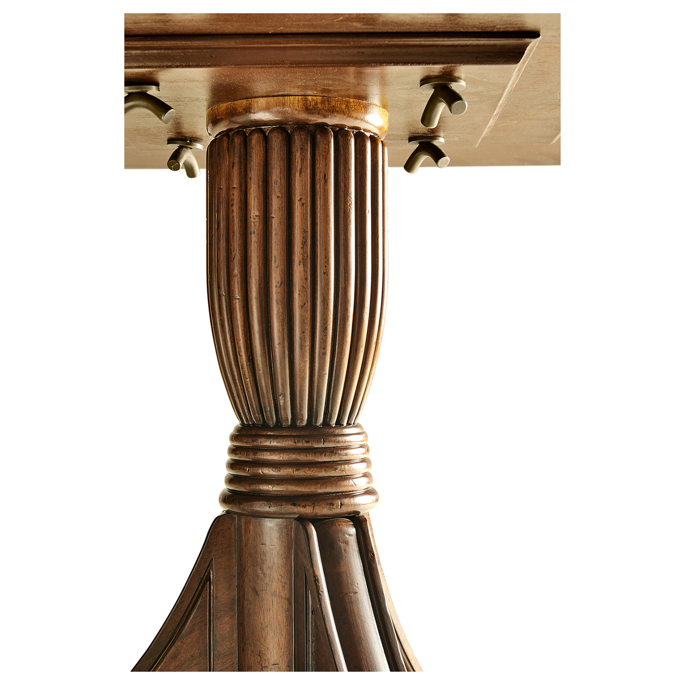 Regency Crotch Walnut Extending Dining Table 76