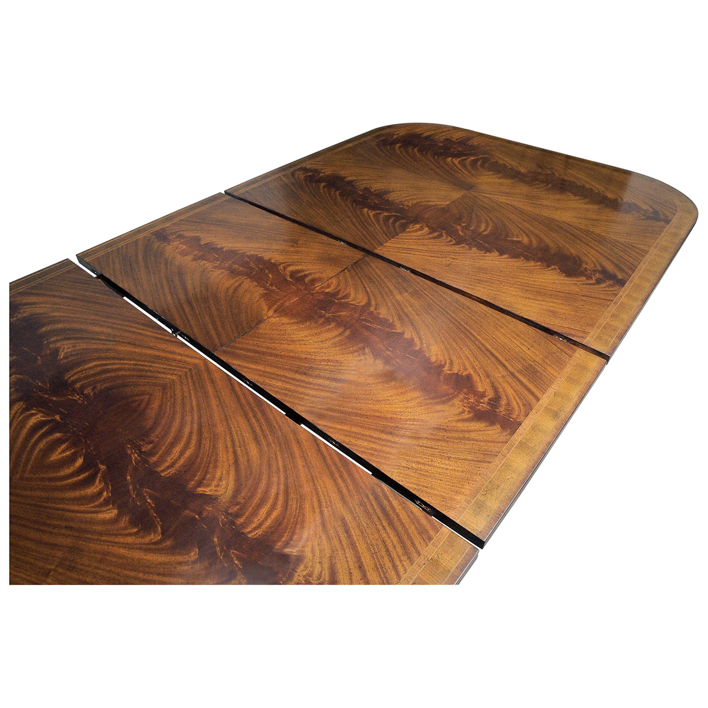 Regency Crotch Walnut Extending Dining Table 76