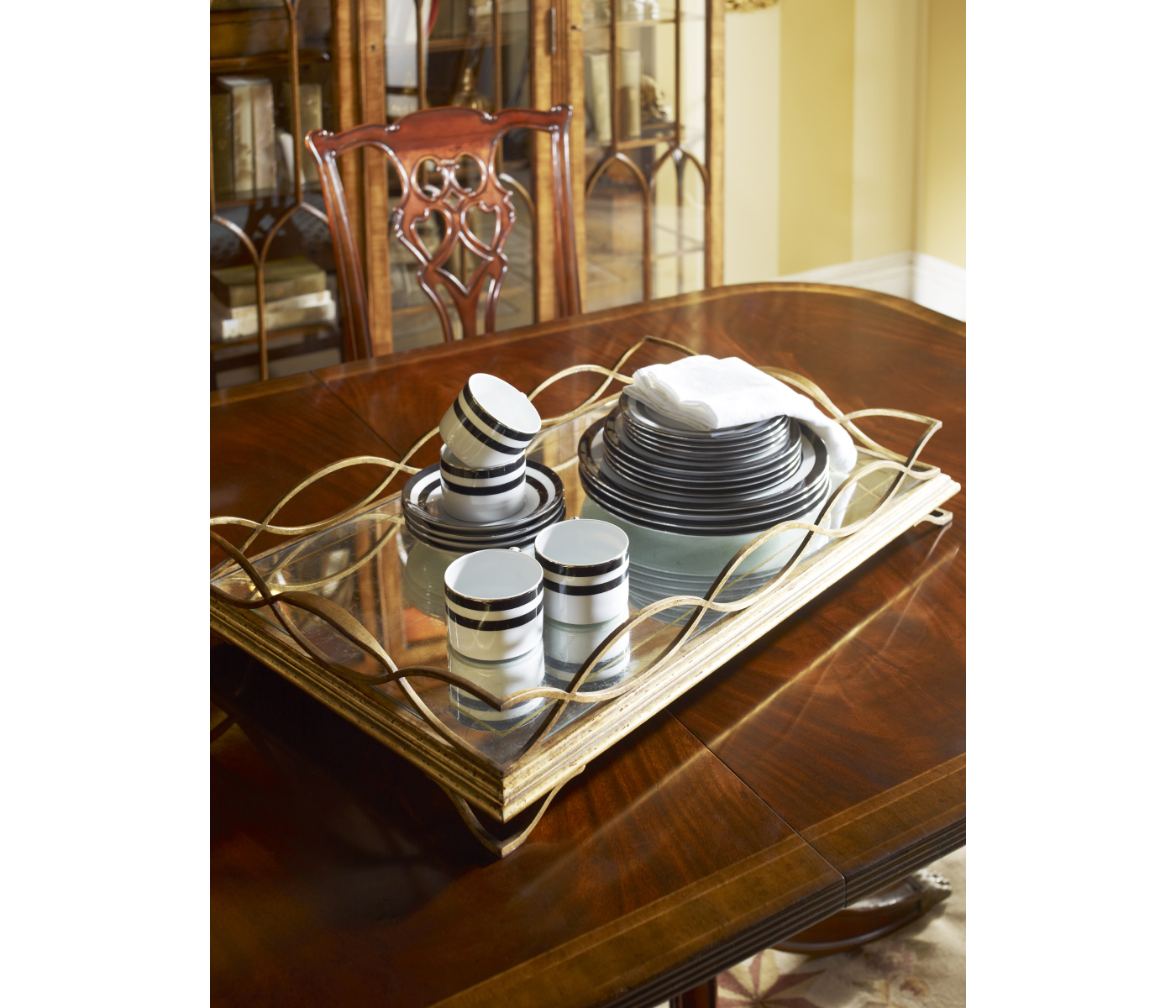 Regency Mahogany Extending Dining Table