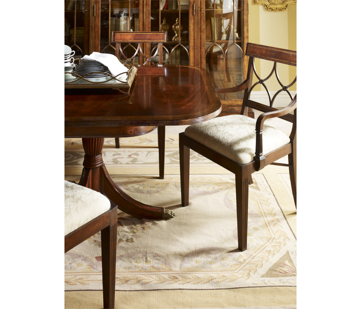 Regency Mahogany Extending Dining Table