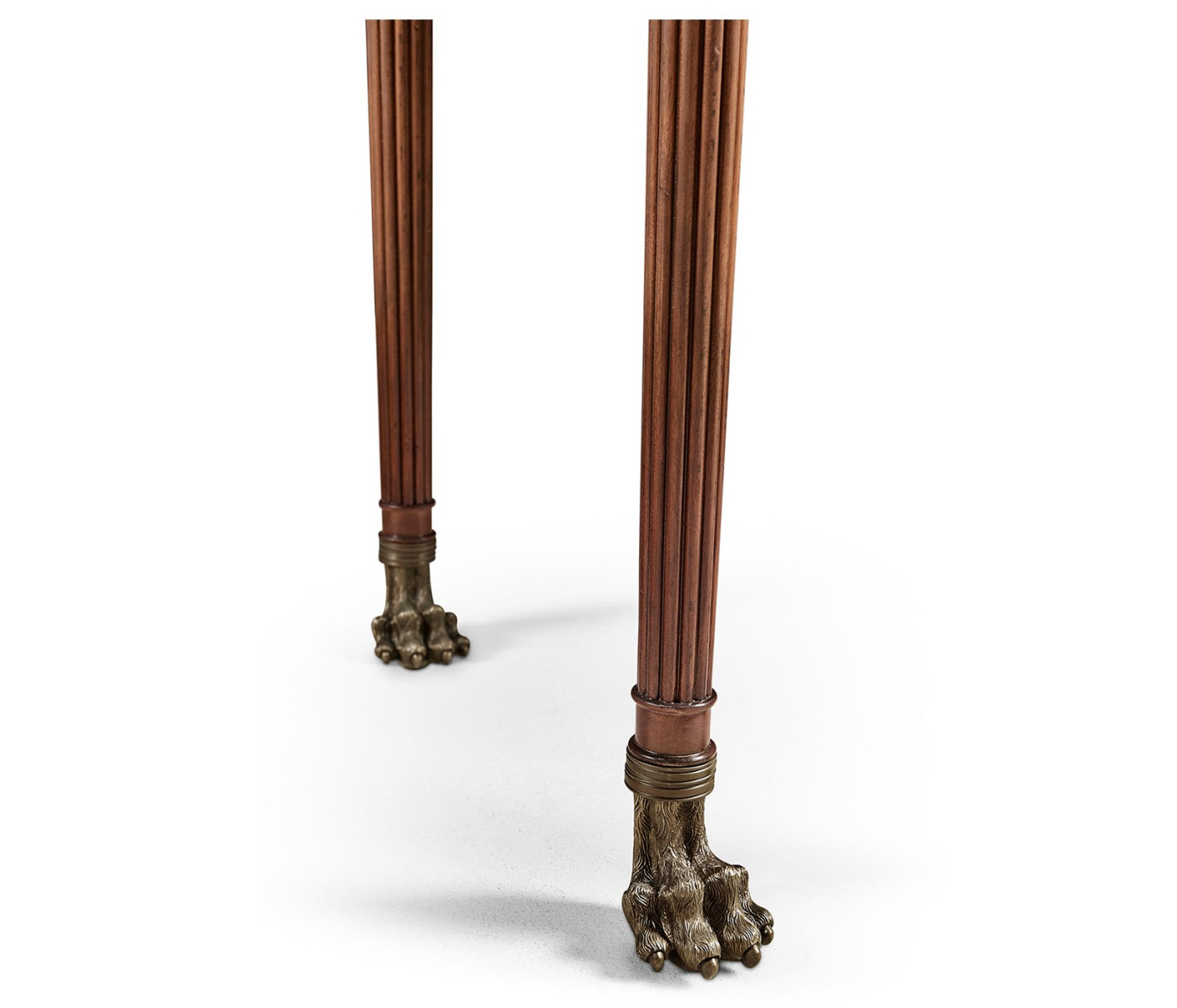 Buffet or Serving Table with Brass Gallery (Mahogany)