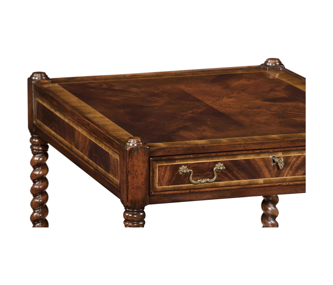 Regency Style Square Side Table (Mahogany)