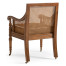 Walnut Caned Bergere Chair