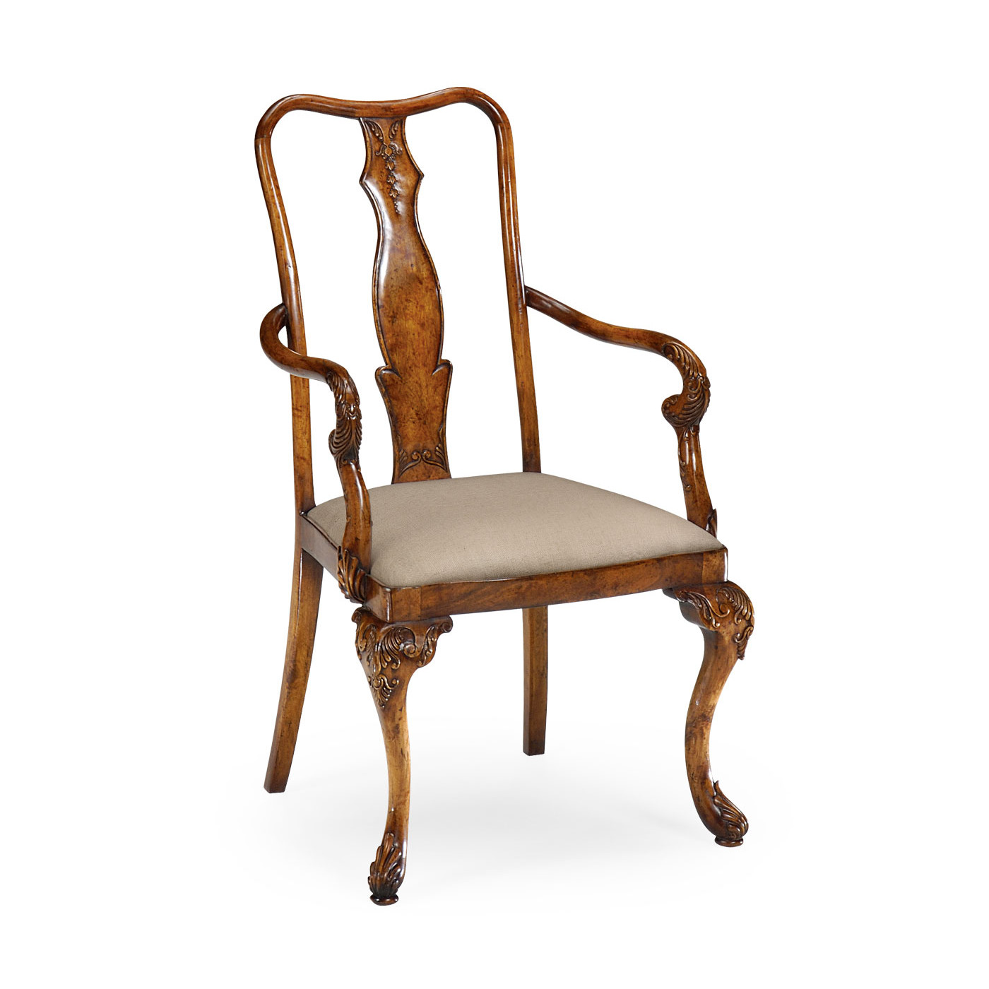 Queen Anne style dining carver chair (Arm)