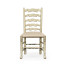 Traditional Ladderback Grey Painted Dining Side Chair