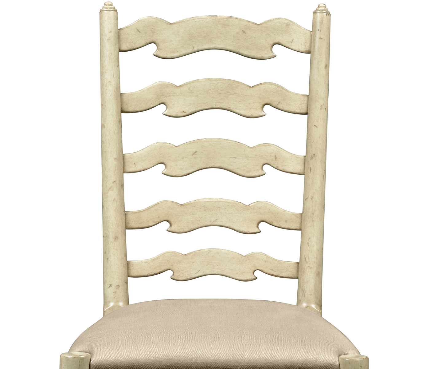 Traditional Ladderback Grey Painted Dining Side Chair