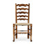 Traditional Ladderback Walnut Dining Side Chair